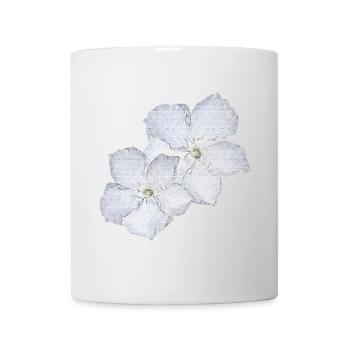 oliander blumen, geschenkidee frau, pflanzen shirt - Tasse - Weiß - Vorne