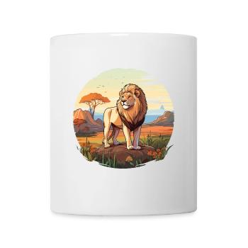 Roi de la savane - Mug blanc - blanc - Devant