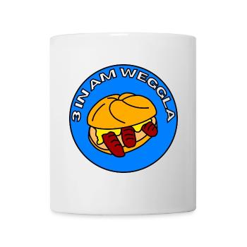 3 in am Weggla - Tasse - Weiß - Vorne