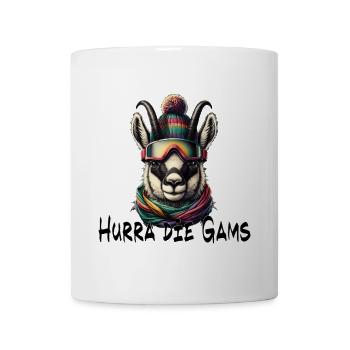 hurra die gams apres ski schifahren winter - Tasse - Weiß - Vorne