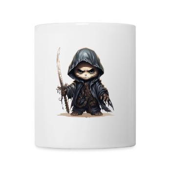 Panda Ninja Mit Speer Fantasy Shirt - Tasse - Weiß - Vorne