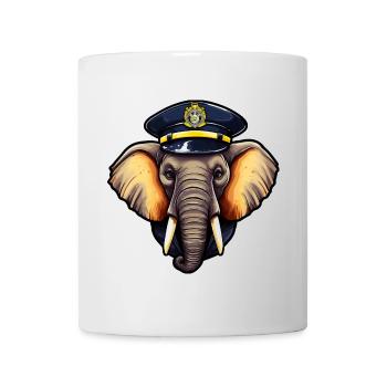 Police Elephant - Mug - white - Front