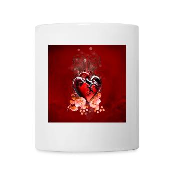 Wunderbares Herz aus Glas. - Tasse - Weiß - Vorne