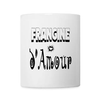 Frangine Amour Cœur Sœur - Mug blanc - blanc - Devant