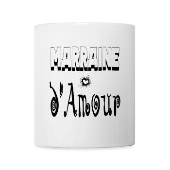 Marraine Amour Cœur - Mug blanc - blanc - Devant