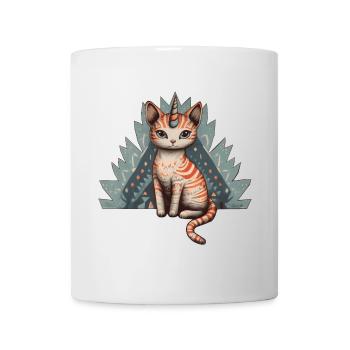 Pastel Unicorn Cat - Mug - white - Front