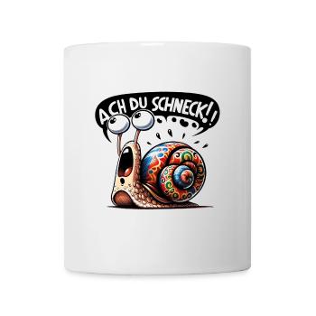 Ach du Schneck wortspiel lustig ach du Schreck - Tasse - Weiß - Vorne