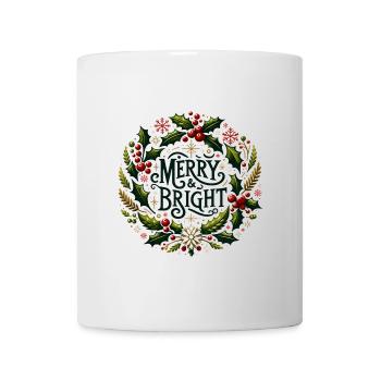 Merry & Bright - Mug - white - Front