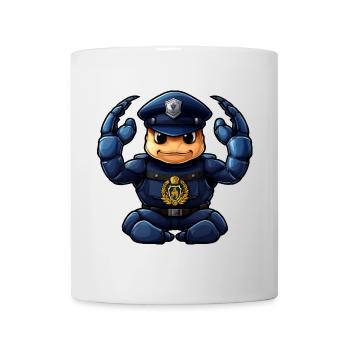 Policier Scorpion - Mug blanc - blanc - Devant