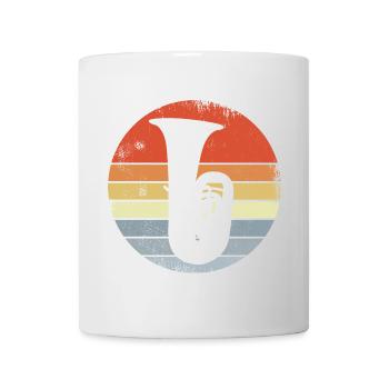 Vintage Tuba Sketch - Mug - white - Front