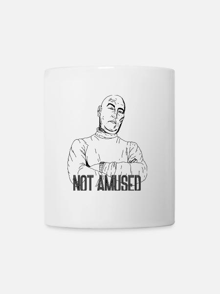 Not Amused – Sarcastic Statement Design - Mug - white