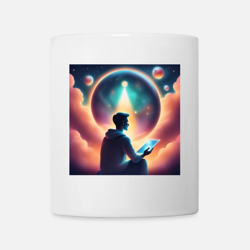 Prédire le futur méditation - Mug blanc - blanc