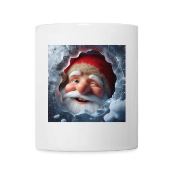 Imp looking through ice laughing - Mug - white - Front