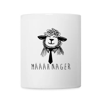 määähnager mähnager manager chef schaf wortspiel - Tasse - Weiß - Vorne
