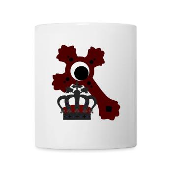 Königs-krone, kreuze, goth, verschenken - Tasse - Weiß - Vorne