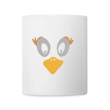 Kulleraugen Ente Cartoon Design - Tasse - Weiß - Vorne