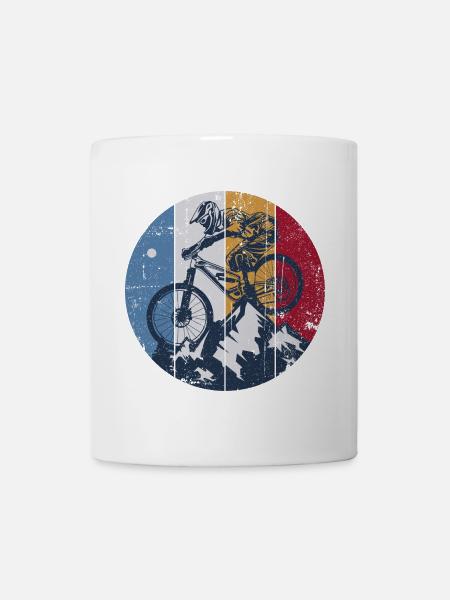 Graphique du cercle Ridge MTB - Mug blanc - blanc