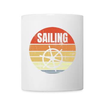 Steuerrad Segelschiff - Tasse - Weiß - Vorne