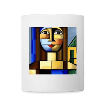 Mona Würfel - Tasse - Weiß - Vorne