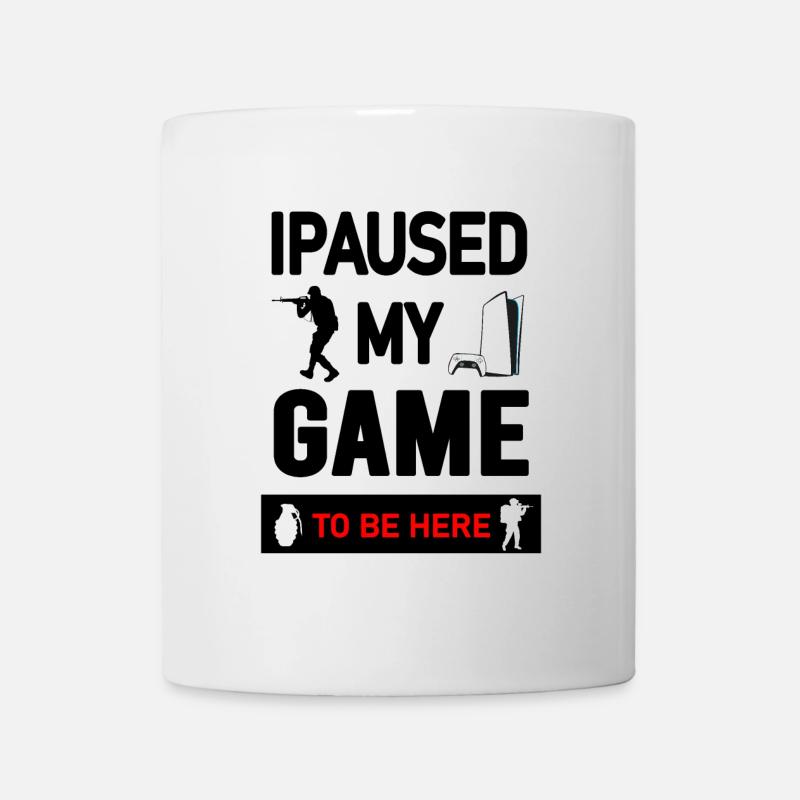 Conception graphique de console et de manette de jeu - Mug blanc - blanc