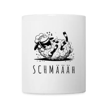 schmäh schmäääh schaf wortspiel witz joke - Tasse - Weiß - Vorne