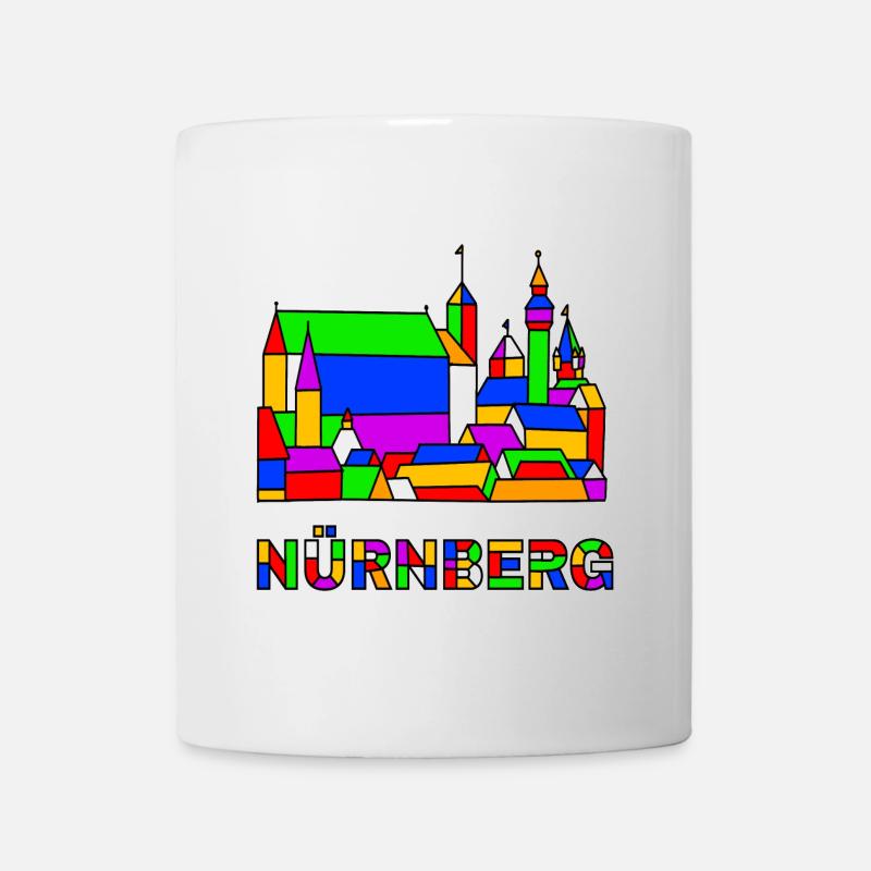 Nuremberg - Castle - Pop-Art - Mug - white