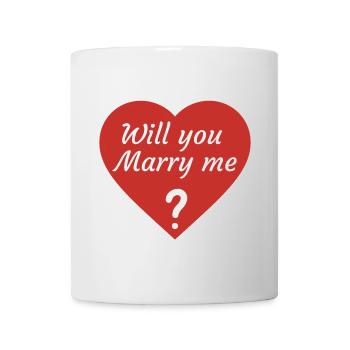 will you marry me ? - Mug blanc - blanc - Devant