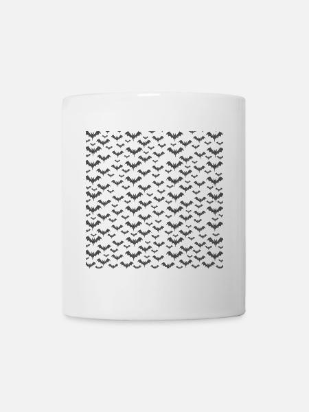 fledermäuse, halloween Outfits, gothic motiv - Tasse - Weiß