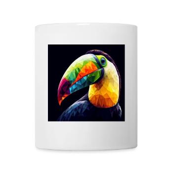 Toucan Colorful Polygon Art - Mug - white - Front