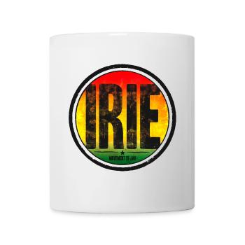Motifs d’iris de couleur rasta - Mug blanc - blanc - Devant