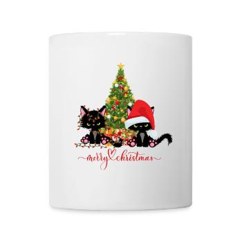 Chats de Noël - Mug blanc - blanc - Devant