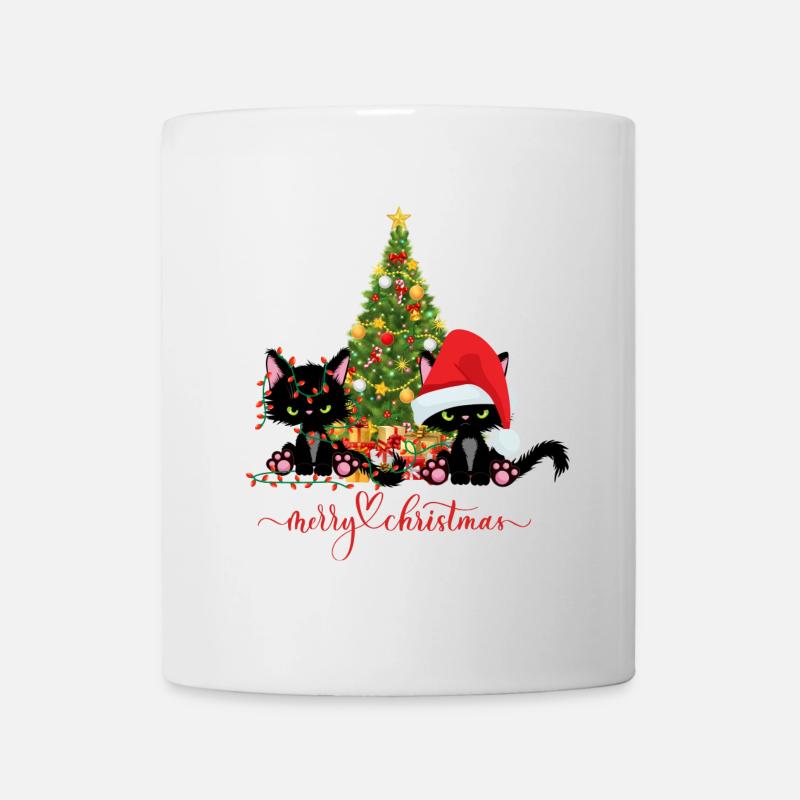 Weihnachten Katzen - Tasse - Weiß