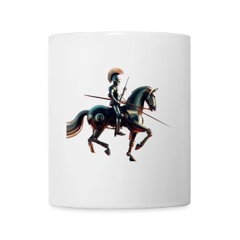 Futuristischer Roboterritter - Tasse - Weiß - Vorne