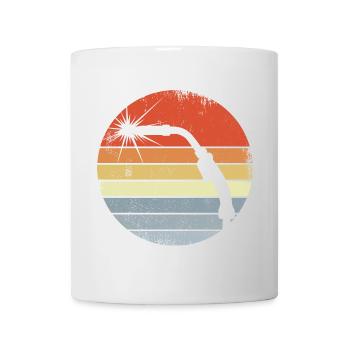 Machine à souder vintage - Mug blanc - blanc - Devant