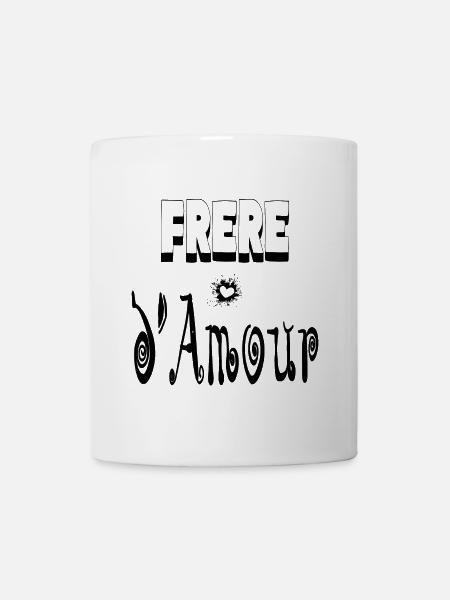 Frère Amour Cœur Frangin - Mug blanc - blanc