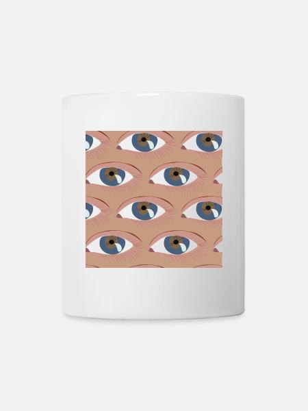 Eyes lined up - Mug - white