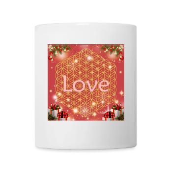 Flower of Life Love Christmas Gifts - Mug - white - Front