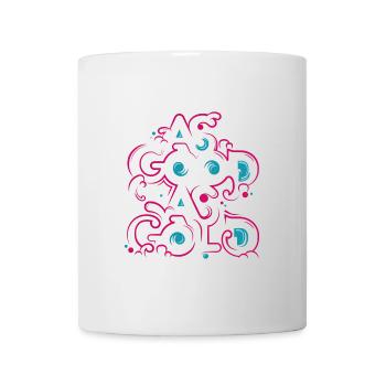 Neon Floral Ornament - Mug - white - Front