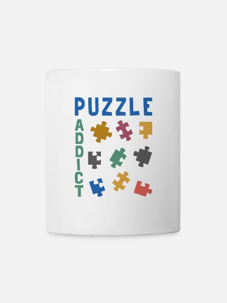 Puzzle addict - Mug blanc - blanc