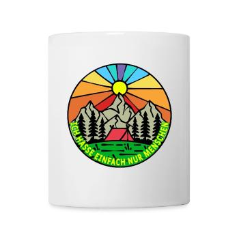 Mountains, Nature, Camping, Camping, Camping, Statement - Mug - white - Front
