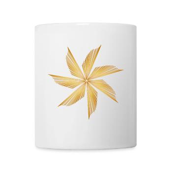 wunderschöner strahlender Stern für Weihnachten - Tasse - Weiß - Vorne