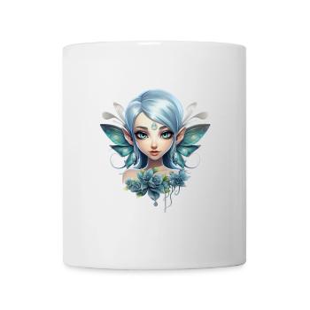Flower Fairy with Gemstone – Fantasy Design - Mug - white - Front