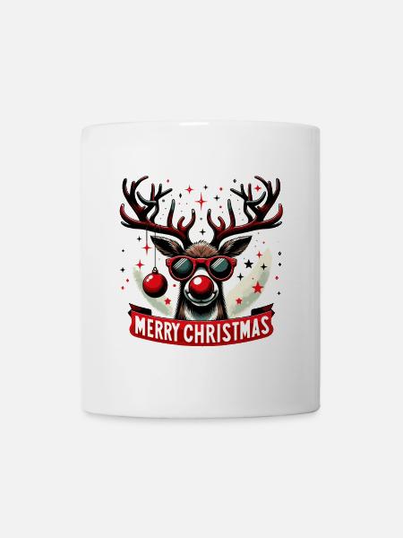 Renne Noël Fun - Pull Original - Mug blanc - blanc
