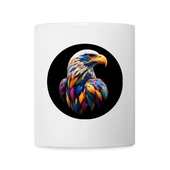 Eagle with colorful feathers - Mug - white - Front