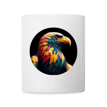 Eagle with colorful feathers - Mug - white - Front