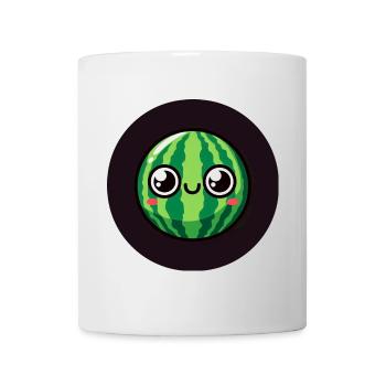 Pastèque sucrée avec des yeux - Mug blanc - blanc - Devant