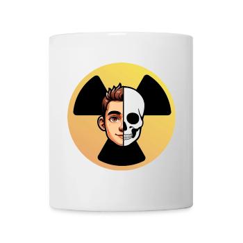 Logo Radioactive Face Skeleton Humor Radiology - Mug - white - Front