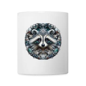 Frostbär Fraktal Muster - Tasse - Weiß - Vorne