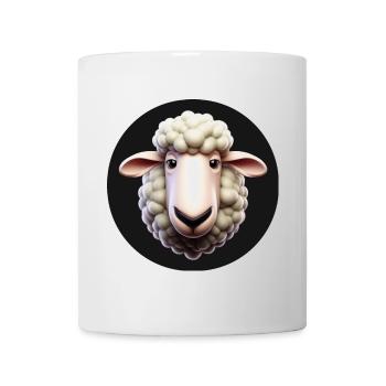 Sheep Head Funny Animation Style - Mug - white - Front