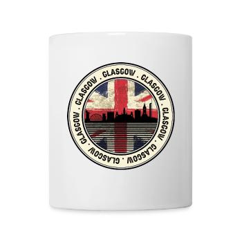 Glasgow Unionjack Cityscape - Mug - white - Front